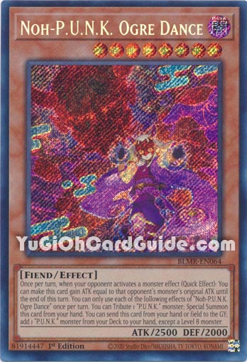 Yu-Gi-Oh Card: Noh-P.U.N.K. Ogre Dance