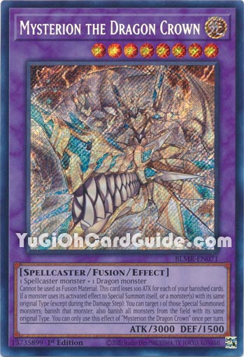 Yu-Gi-Oh Card: Mysterion the Dragon Crown