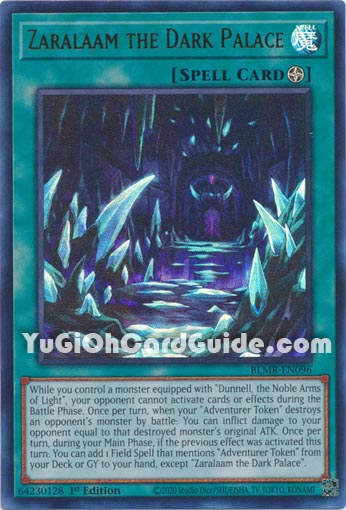 Yu-Gi-Oh Card: Zaralaam the Dark Palace