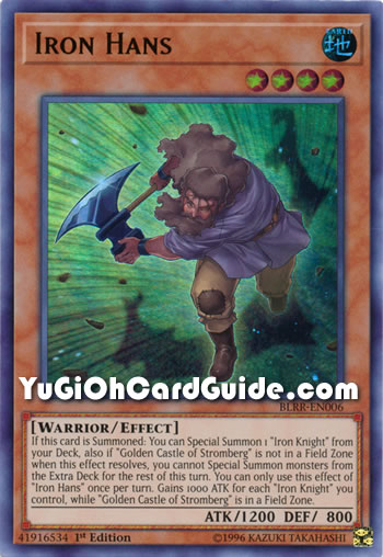 Yu-Gi-Oh Card: Iron Hans