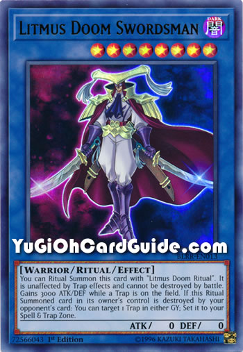 Yu-Gi-Oh Card: Litmus Doom Swordsman