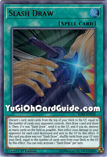Yu-Gi-Oh Card: Slash Draw