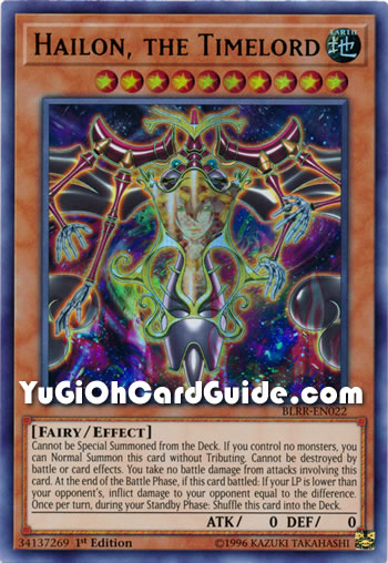 Yu-Gi-Oh Card: Hailon, the Timelord