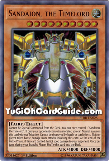 Yu-Gi-Oh Card: Sandaion, the Timelord