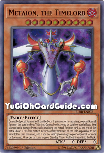 Yu-Gi-Oh Card: Metaion, the Timelord