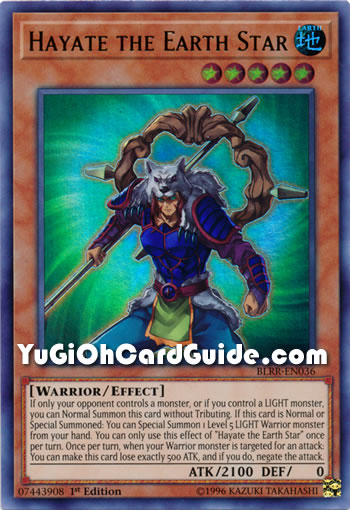 Yu-Gi-Oh Card: Hayate the Earth Star