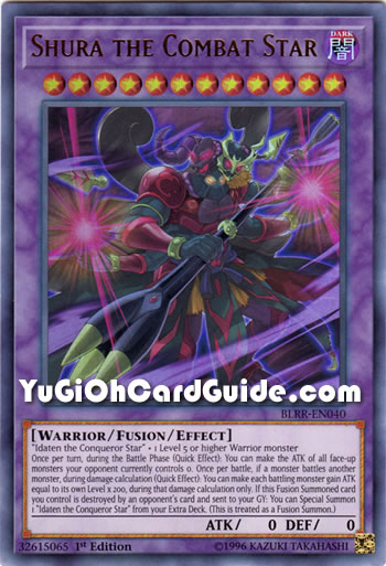 Yu-Gi-Oh Card: Shura the Combat Star