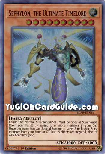 Yu-Gi-Oh Card: Sephylon, the Ultimate Timelord