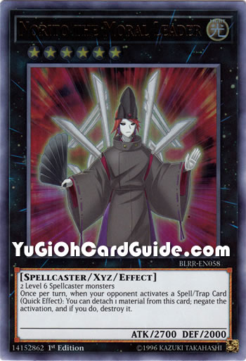 Yu-Gi-Oh Card: Norito the Moral Leader