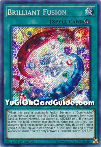 Yu-Gi-Oh Card: Brilliant Fusion