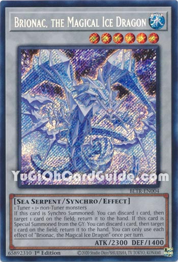Yu-Gi-Oh Card: Brionac, the Magical Ice Dragon