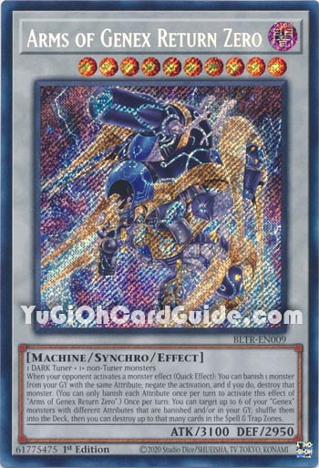Yu-Gi-Oh Card: Arms of Genex Return Zero
