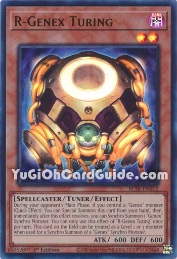 Yu-Gi-Oh Card: R-Genex Turing