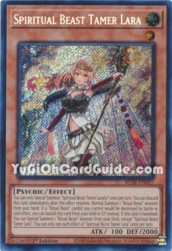 Yu-Gi-Oh Card: Spiritual Beast Tamer Lara