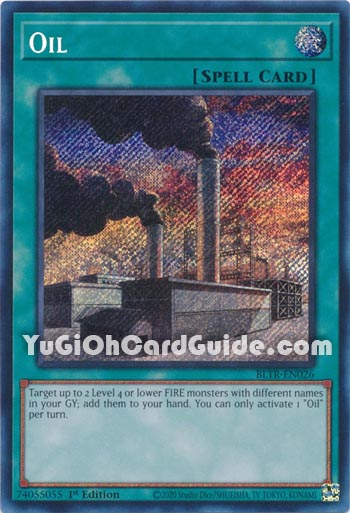 Yu-Gi-Oh Card: Oil