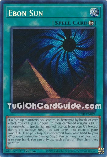 Yu-Gi-Oh Card: Ebon Sun