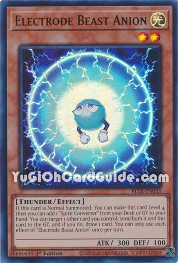 Yu-Gi-Oh Card: Electrode Beast Anion