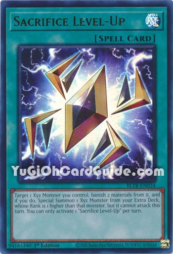 Yu-Gi-Oh Card: Sacrifice Level-Up