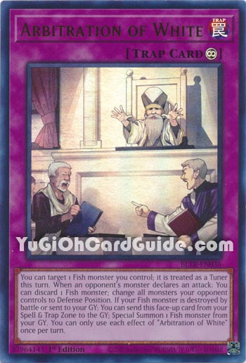 Yu-Gi-Oh Card: Arbitration of White