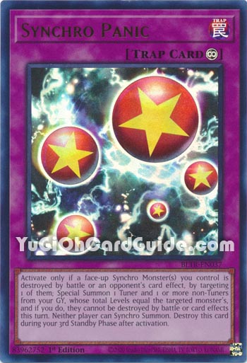Yu-Gi-Oh Card: Synchro Panic