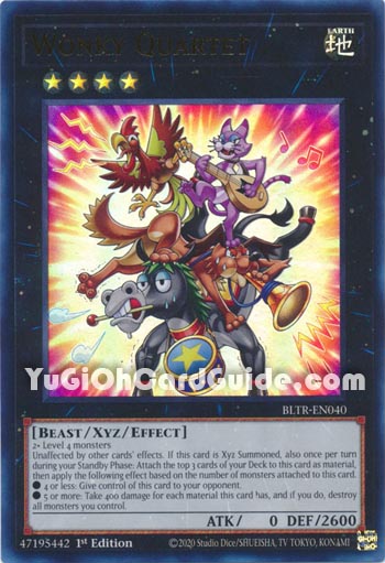 Yu-Gi-Oh Card: Wonky Quartet