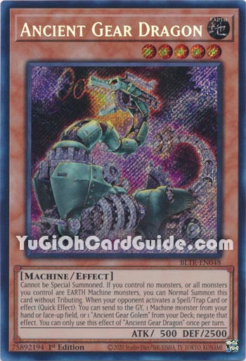 Yu-Gi-Oh Card: Ancient Gear Dragon
