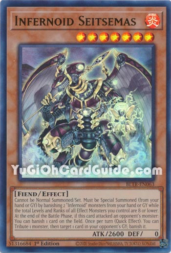 Yu-Gi-Oh Card: Infernoid Seitsemas