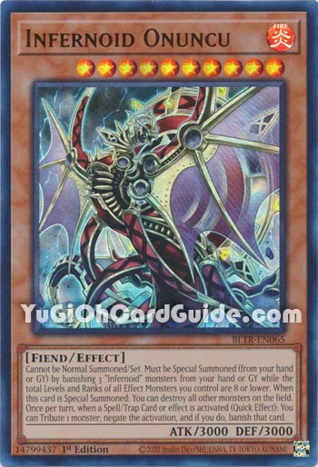 Yu-Gi-Oh Card: Infernoid Onuncu