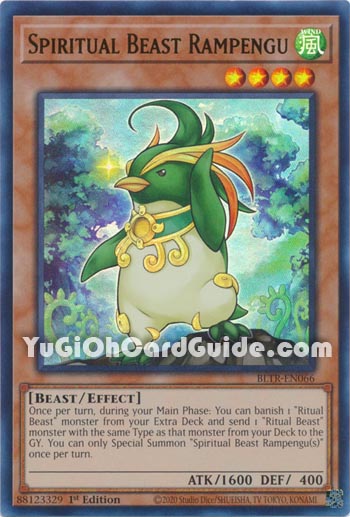 Yu-Gi-Oh Card: Spiritual Beast Rampengu