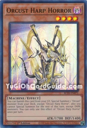 Yu-Gi-Oh Card: Orcust Harp Horror