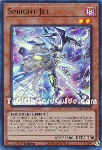 Yu-Gi-Oh Card: Spright Jet