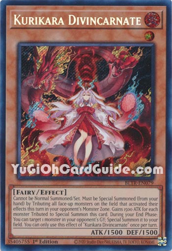 Yu-Gi-Oh Card: Kurikara Divincarnate