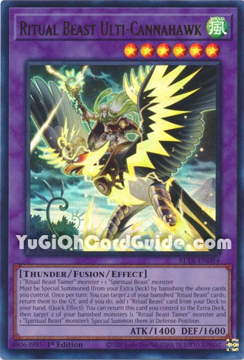 Yu-Gi-Oh Card: Ritual Beast Ulti-Cannahawk