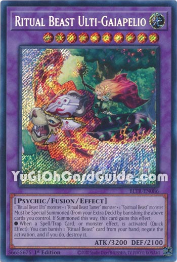Yu-Gi-Oh Card: Ritual Beast Ulti-Gaiapelio