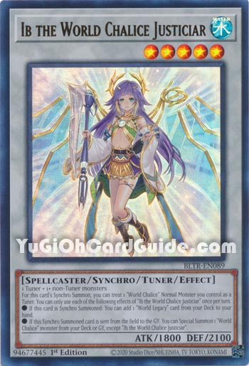 Yu-Gi-Oh Card: Ib the World Chalice Justiciar
