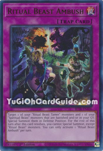 Yu-Gi-Oh Card: Ritual Beast Ambush