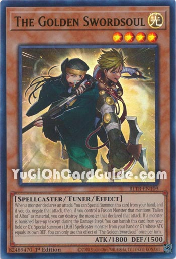 Yu-Gi-Oh Card: The Golden Swordsoul