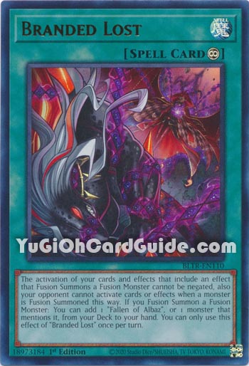 Yu-Gi-Oh Card: Branded Lost