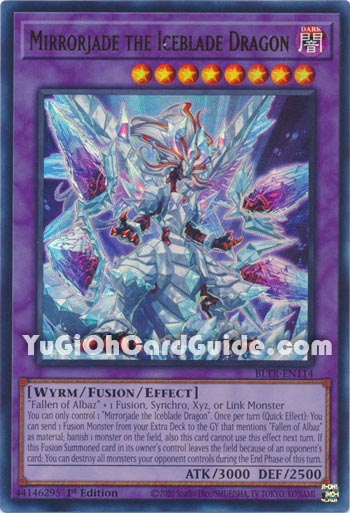 Yu-Gi-Oh Card: Mirrorjade the Iceblade Dragon