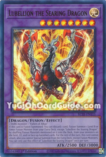 Yu-Gi-Oh Card: Lubellion the Searing Dragon