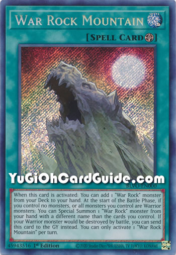 Yu-Gi-Oh Card: War Rock Mountain