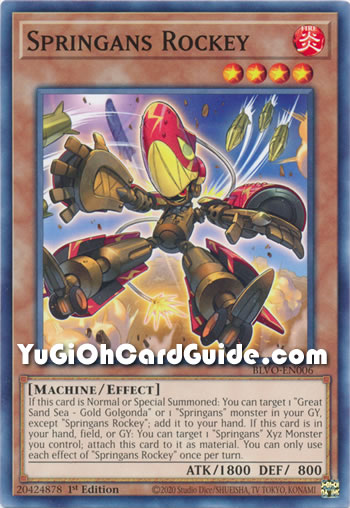 Yu-Gi-Oh Card: Springans Rockey