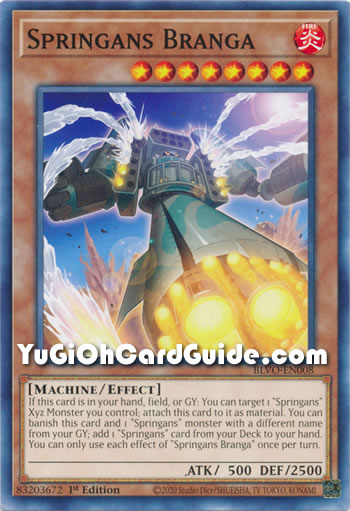 Yu-Gi-Oh Card: Springans Branga