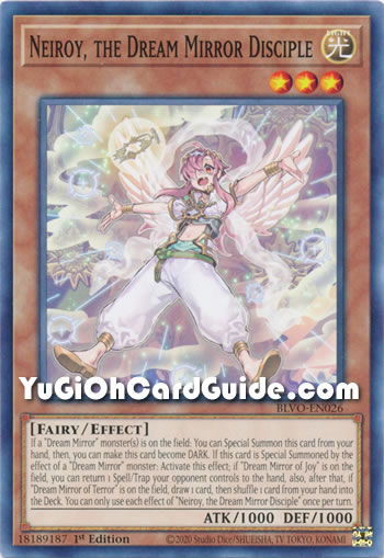 Yu-Gi-Oh Card: Neiroy, the Dream Mirror Disciple