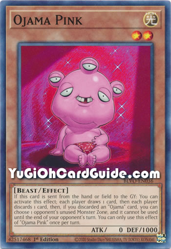 Yu-Gi-Oh Card: Ojama Pink