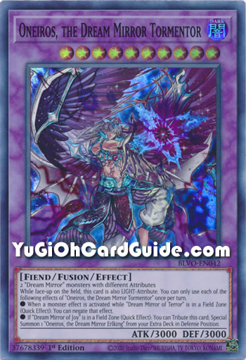 Yu-Gi-Oh Card: Oneiros, the Dream Mirror Tormentor
