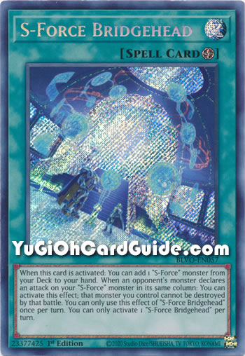 Yu-Gi-Oh Card: S-Force Bridgehead