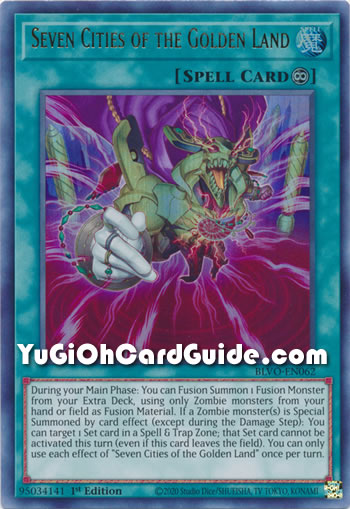 Yu-Gi-Oh Card: Seven Cities of the Golden Land