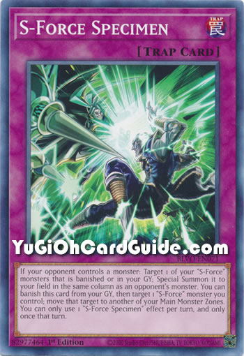 Yu-Gi-Oh Card: S-Force Specimen