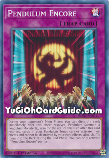 Yu-Gi-Oh Card: Pendulum Encore